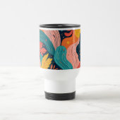 Whimsical Floral Flow Mug Reisbeker (Center)