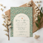 Whimsical Floral Garden Baby in Bloom Shower Kaart