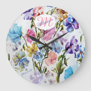 WHIMSICAL FLORAL GARDEN GROTE KLOK