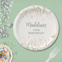 Whimsical Floral Garden Party Verjaardag