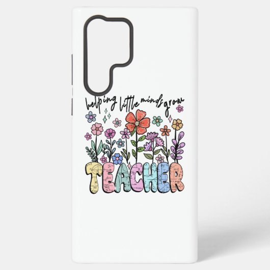Whimsical Floral Garden Teacher Samsung Galaxy Hoesje (Achterkant)