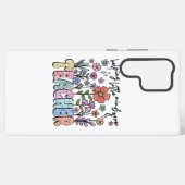 Whimsical Floral Garden Teacher Samsung Galaxy Hoesje (Achterkant horizontaal)