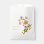 Whimsical floral Guntzakken, Bohemian Flowers Bedankzakje (Voorkant)