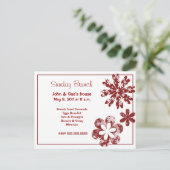 Whimsical Floral Invites Uitnodiging Briefkaart (Staand voorkant)