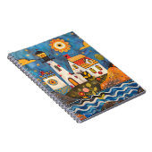 Whimsical Floral Light House Notitieboek (Rechterzijde)