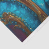 Whimsical Floral Luiaard in Tutu Decoupage Tissuepapier (Detail)