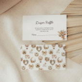 Whimsical Floral Luier Raffle Enclosure Kaart