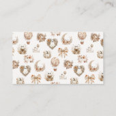 Whimsical Floral Luier Raffle Enclosure Kaart (Achterkant)