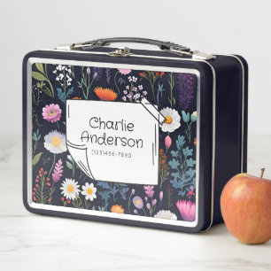 Whimsical Floral Lunch Box