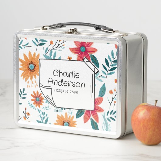 Whimsical Floral Lunch Box (In situ)