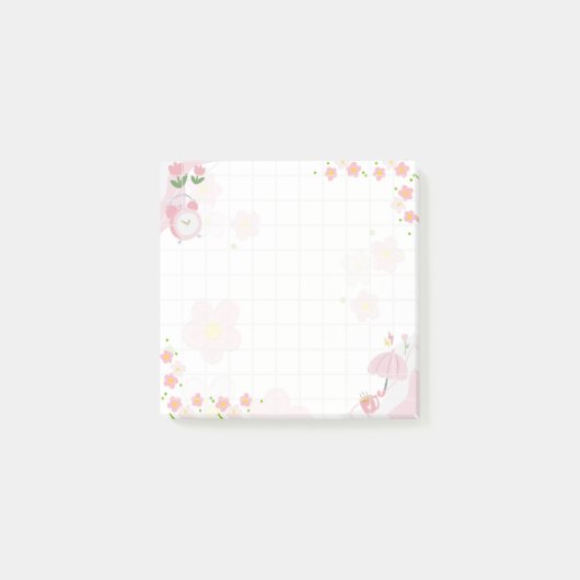 Whimsical Floral Morning Frame Post-it® Notes (Voorkant)
