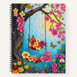 Whimsical Floral Notitieboek/ Schattigee bloemen Notitieboek