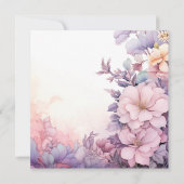 Whimsical Floral Open House Vrijgezellenfeest Kaart (Achterkant)