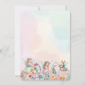 Whimsical Floral Pasen Fairy Verjaardag uitnodigin Kaart (Achterkant)