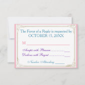 WHIMSICAL FLORAL PATTERN RSVP (Voorkant)