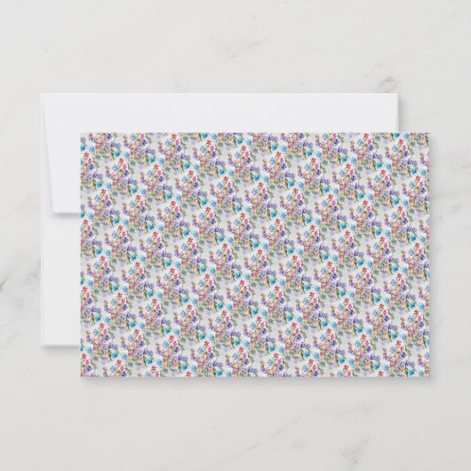 WHIMSICAL FLORAL PATTERN RSVP (Achterkant)