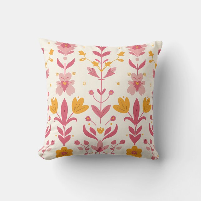 Whimsical Floral Princesscore Kussen (Voorkant)