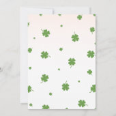 Whimsical Floral Red Cute Bug Ladybug 1st Birthday Kaart (Achterkant)