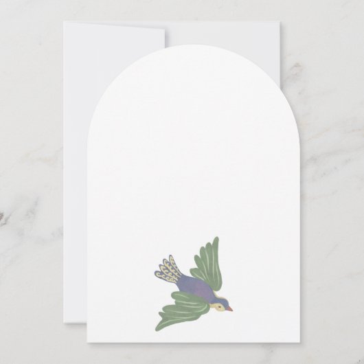 Whimsical floral Retirement Party  Kaart (Achterkant)