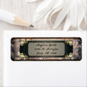 Whimsical Floral retour adreslabel Etiket (Insitu)