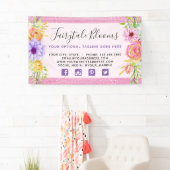 Whimsical Floral Rozen & Rustic Pink Wood Girly Spandoek (Insitu)