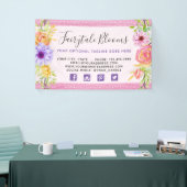 Whimsical Floral Rozen & Rustic Pink Wood Girly Spandoek (Beurs)