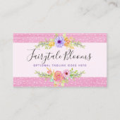 Whimsical Floral Rozen & Rustic Wood Social Media Visitekaartje (Voorkant)