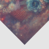 Whimsical Floral Shabby Chic Kitten DIY Decoupage Tissuepapier (Detail)