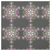 Whimsical floral Spinnen mandala stof (Swatch)