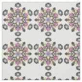 Whimsical floral Spinnen mandala stof (Swatch)