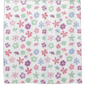 Whimsical Floral Spring Pattern Douchegordijn (Voorkant)
