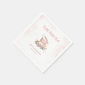 Whimsical Floral Tea Party theekopjes Servet (Hoek)