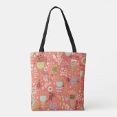 Whimsical Floral Tote Bag (Achterkant)