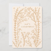 Whimsical Floral Vines Leuke verjaardagsfeestje Cu Kaart (Voorkant)