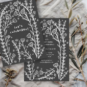 Whimsical Floral Vines Leuke verjaardagsfeestje Cu Kaart