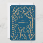 Whimsical Floral Vines Leuke verjaardagsfeestje Cu Kaart (Voorkant)