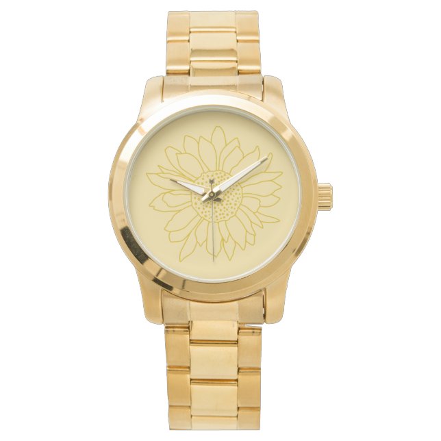 Whimsical Floral Vrouwen Horloge (Voorkant)