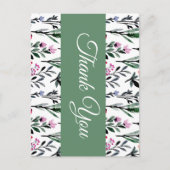 Whimsical Floral Watercolor Wedding Briefkaart (Voorkant)