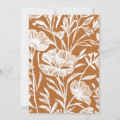 Whimsical Floral Wedding Kaart (Achterkant)