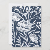 Whimsical Floral Wedding Kaart (Achterkant)