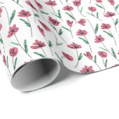 Whimsical Floral Wrapping Papier - Krabbelige bloe (Rol Hoek)