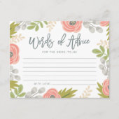 Whimsical Florals Vrijgezellenfeest Advice Kaart (Voorkant)