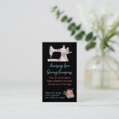 Whimsical Florence Machine Business Car Visitekaartje (Staand voorkant)