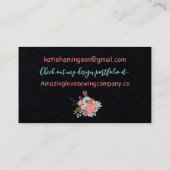 Whimsical Florence Machine Business Car Visitekaartje (Achterkant)