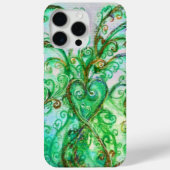WHIMSICAL FLOURISHES bright blauwgroen green white Case-Mate iPhone Case (Achterkant)