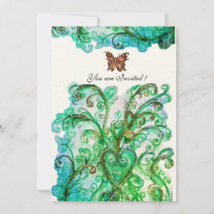 WHIMSICAL FLOURISHES bright blue green vilt Kaart