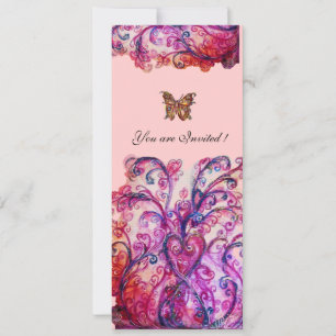 WHIMSICAL FLOURISHES bright red roze paars Kaart