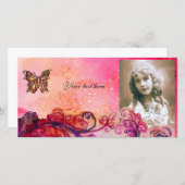 WHIMSICAL FLOURISHES helder rood, roze paars (Voorkant / Achterkant)