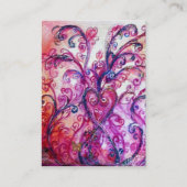 WHIMSICAL FLOURISHES helder rood, roze paars wit Visitekaartje (Achterkant)