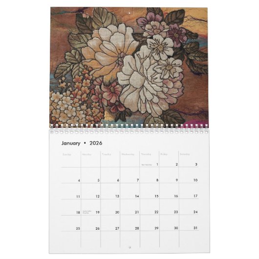 Whimsical Flower Agenda Kalender (Jan 2026)